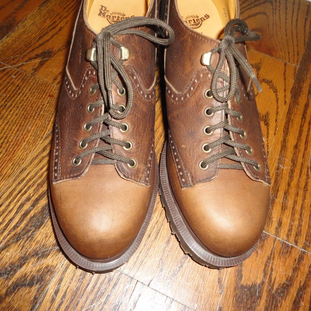 Vintage DR. MARTENS Heel Leather Women's Brogues/Oxfords Size 6 UK doc 90s - Picture 12 of 12